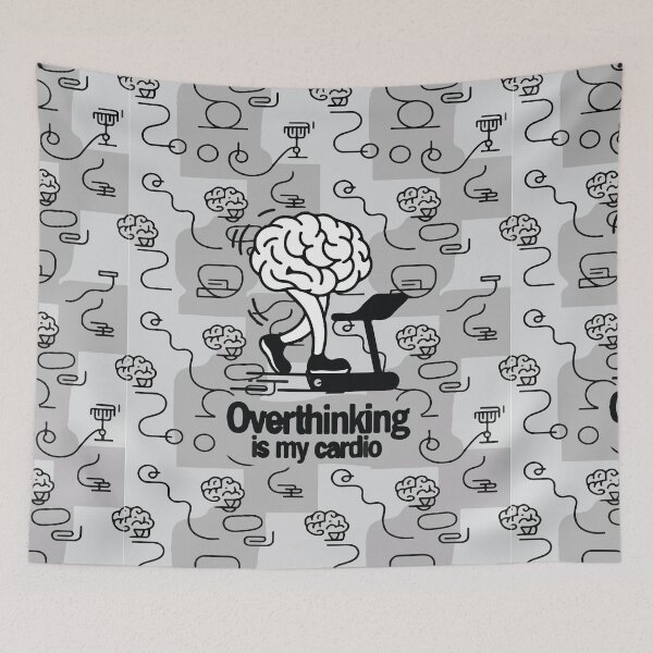 Item preview, Overthinking Is My Cardio Shirt – Funny Anxiety Humor Tee designed and sold by DigoCostaK7css.