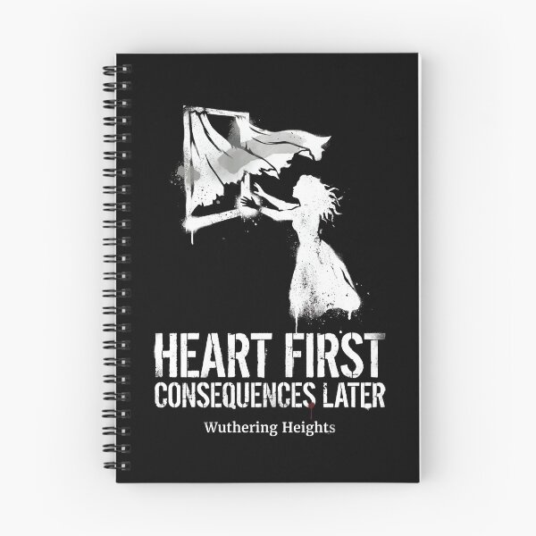 Item preview, Heart First Consequences Later Wuthering Heights Book Design designed and sold by Fenay Designs.