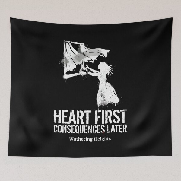 Item preview, Heart First Consequences Later Wuthering Heights Book Design designed and sold by Fenay Designs.