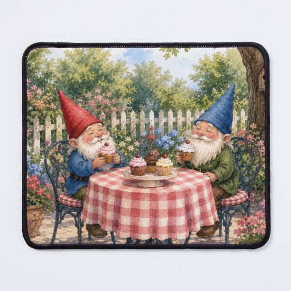 Item preview, Gnome Birthday Party in a Garden designed and sold by Maria Dryfhout.