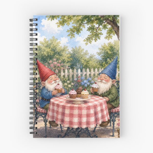 Item preview, Gnome Birthday Party in a Garden designed and sold by Maria Dryfhout.