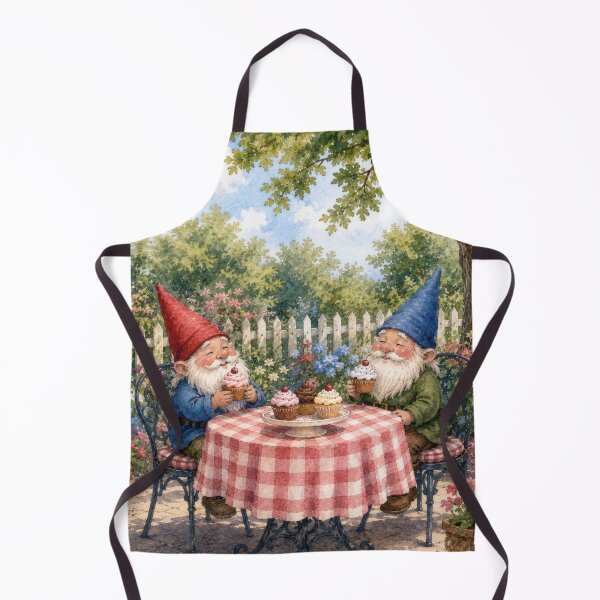 Item preview, Gnome Birthday Party in a Garden designed and sold by Maria Dryfhout.
