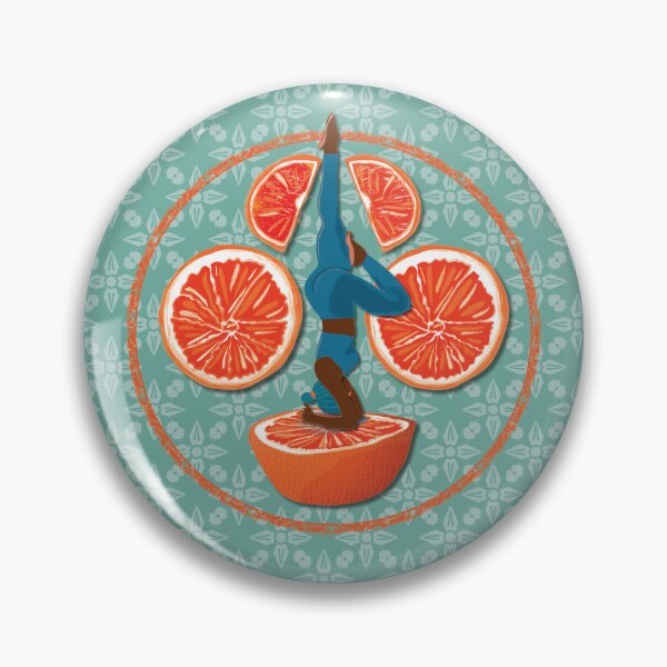 Item preview, The woman juicing a blood orange, aquamarine background designed and sold by WONDERPRINTVALLEY.