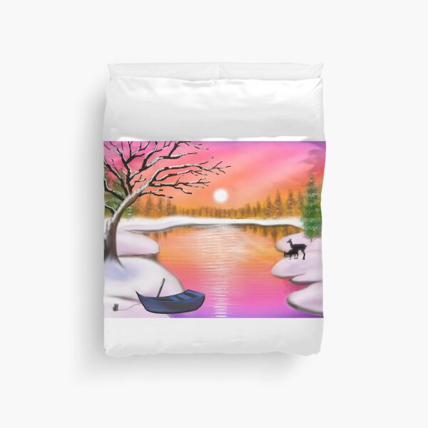 Item preview, Winter Glow by the Silent Lake designed and sold by rrr-digitalarts.