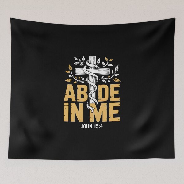Item preview, Abide In Me - John 15:4 Faith Based Graphic Tee designed and sold by ForgedByFaith.