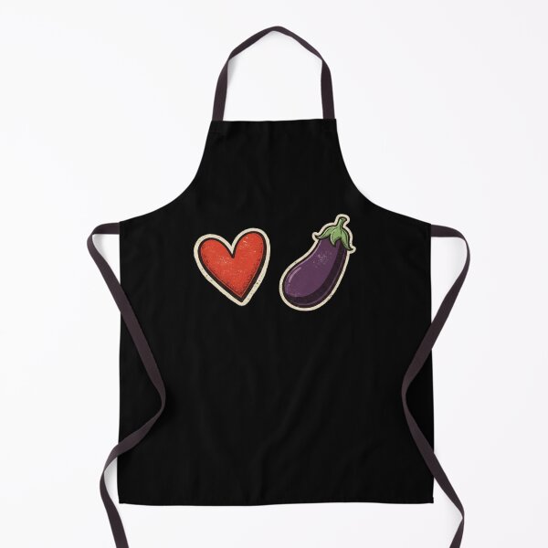 Item preview, Funny Heart Eggplant Adult Humor Vintage Love Men designed and sold by 3rd Eye Perceptions.