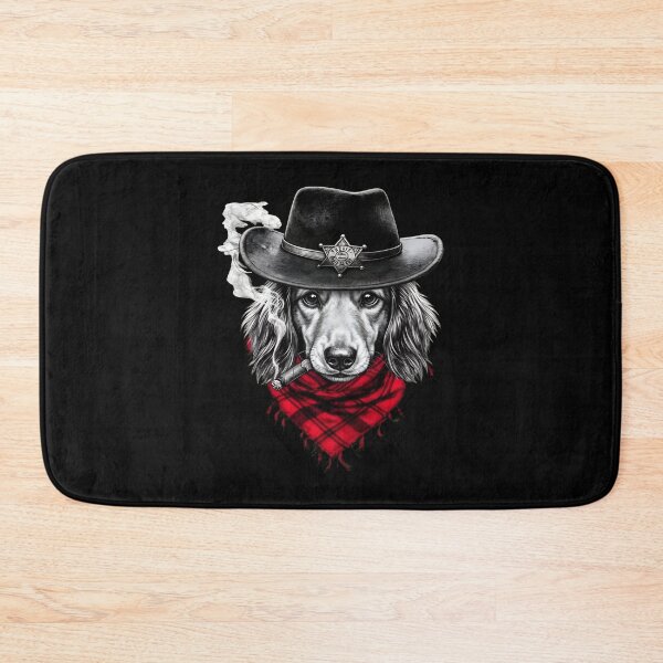 Item preview, Cowboy Dog Sheriff Cigar Bandana Art designed and sold by OlyvieArt.