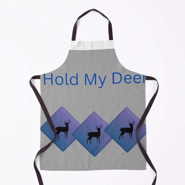 Item preview, Hold My Deer - Blue Purple Gradient Deer Sign Pun designed and sold by Extremeallie.