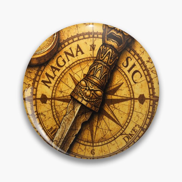 Item preview, Sic Parvis Magna – Ancient Explorer Map Art designed and sold by NeoShadowX.