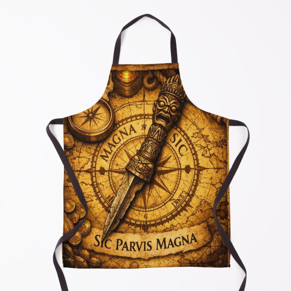 Item preview, Sic Parvis Magna – Ancient Explorer Map Art designed and sold by NeoShadowX.