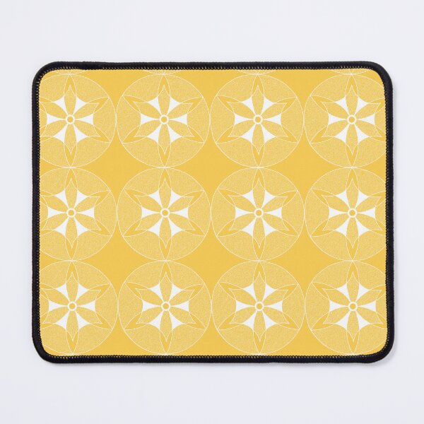 Item preview, Bold And Bright Sunshine Yellow Mandala designed and sold by LisaLeQuelenec.