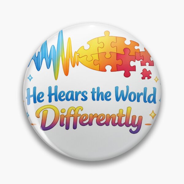 Item preview, He hears the world different  designed and sold by DifferentTowersNotLess.
