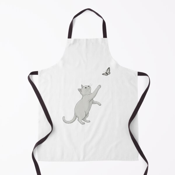 Item preview, Minimalist Cat Reaching for Butterfly Nature Art designed and sold by M.Store.