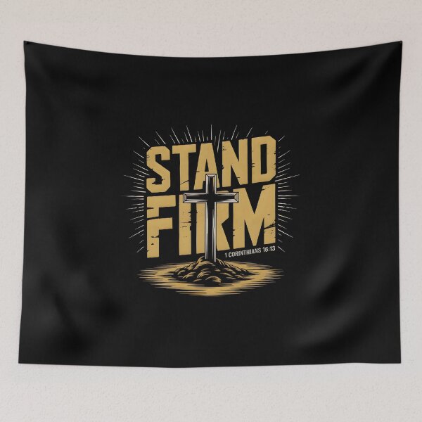 Item preview, Stand Firm - 1 Corinthians 16:13 Faith Based Graphic Tee designed and sold by ForgedByFaith.