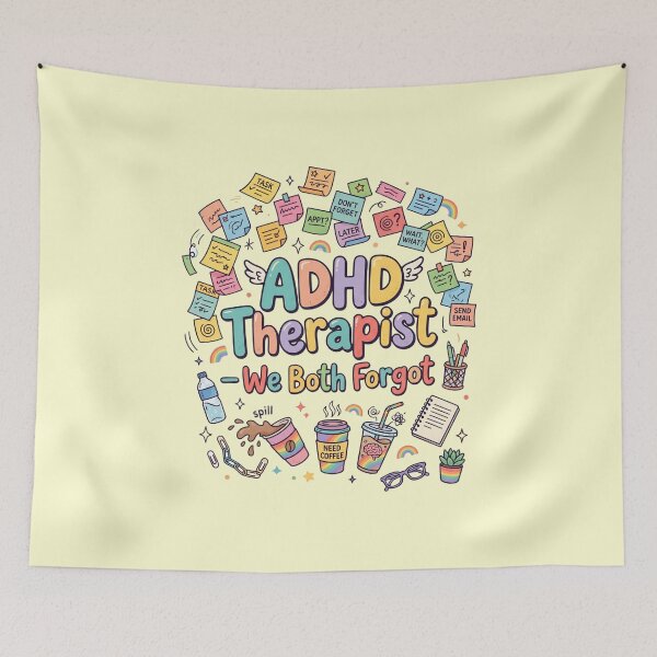 Item preview, Funny ADHD Therapist Meme Design Neurodivergent LGBTQ Mental Health Counselor Humor Gift designed and sold by Im-Ara.