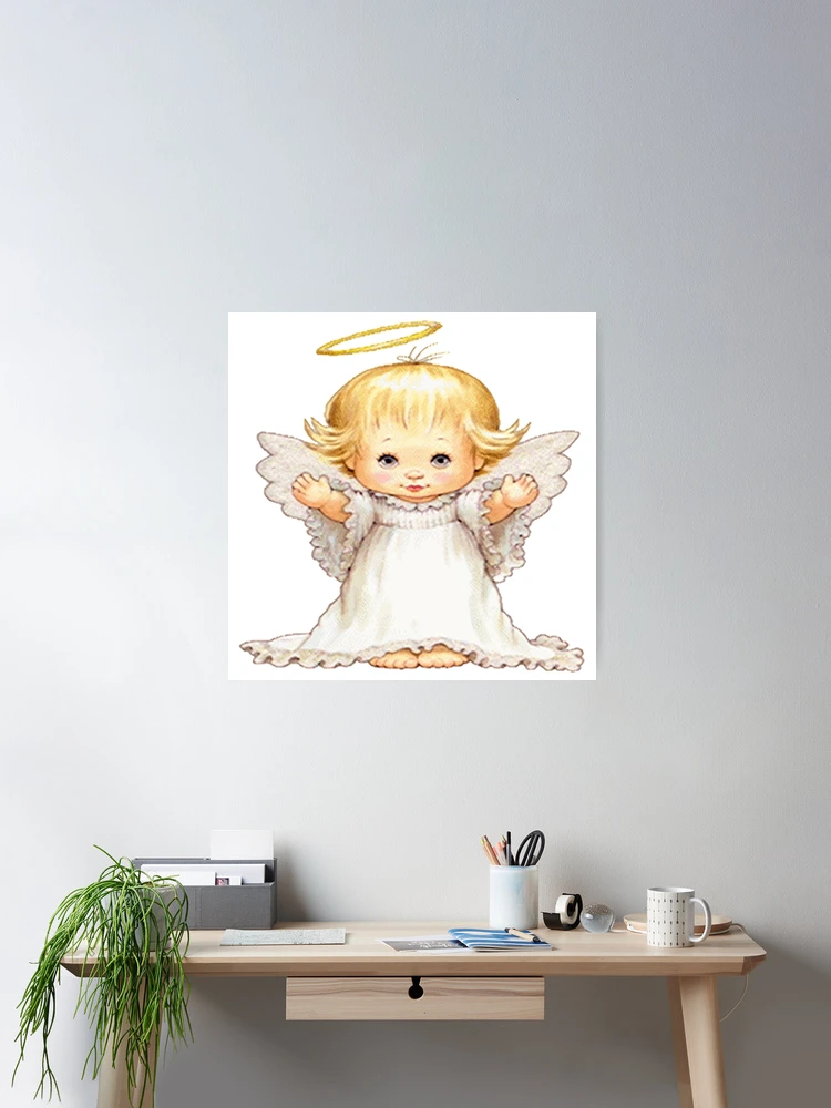 Baby Angel Wall Art Little Boy Guardian Angel Poster Abstract Poster Wall  Art Paintings Canvas Wall Decor Home Decor Living Room Decor Aesthetic 