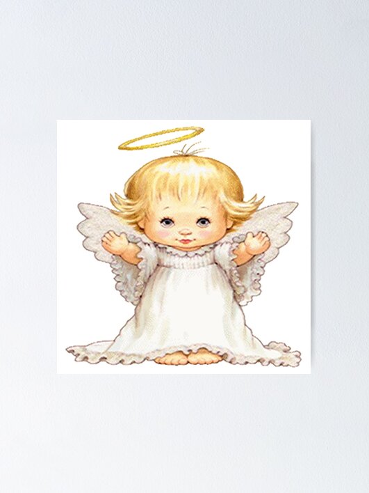 かっこいいアメリカポスター　LA ANGEL BABY ⭐︎裏汚れあり　格安 Amazon.com: YUKORT Cute Angel Baby Canvas Painting Simple