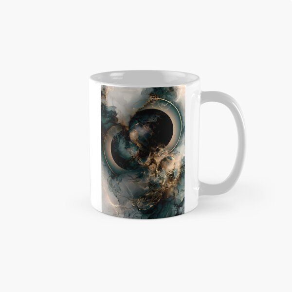 Item preview, Teal Gold Fluid Eclipse designed and sold by CosmicGlyph.