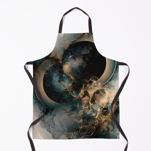 Item preview, Teal Gold Fluid Eclipse designed and sold by CosmicGlyph.