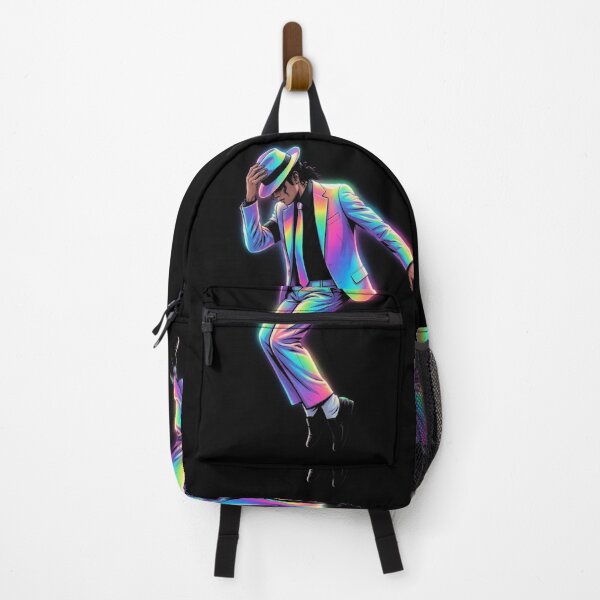 Item preview, MJ Dance King Rainbow Suit Neon Glow Art designed and sold by ExploreAura Studio.