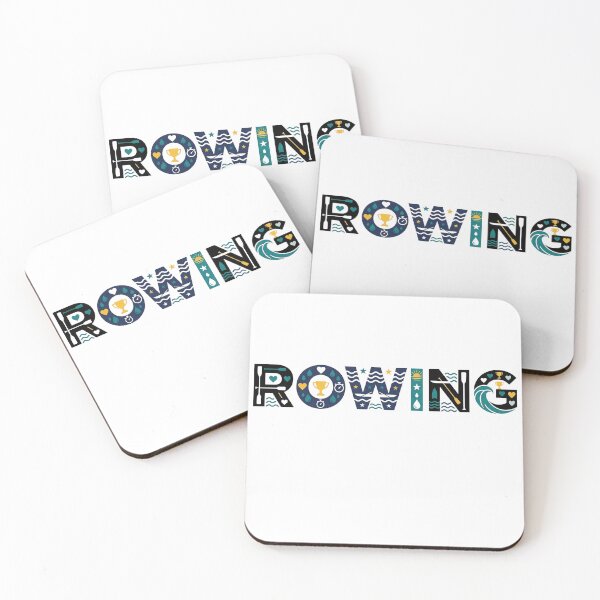 Item preview, Modern Rowing Typography Design Crew Team Regatta Aesthetic designed and sold by Winarrts.