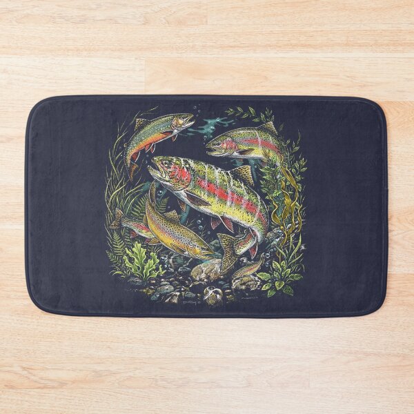Item preview, Vintage Trout Shirt 90s Fishing Tee Retro River Wildlife Fish Graphic Nature Lover Outdoor Shirt designed and sold by LessIsLoud.