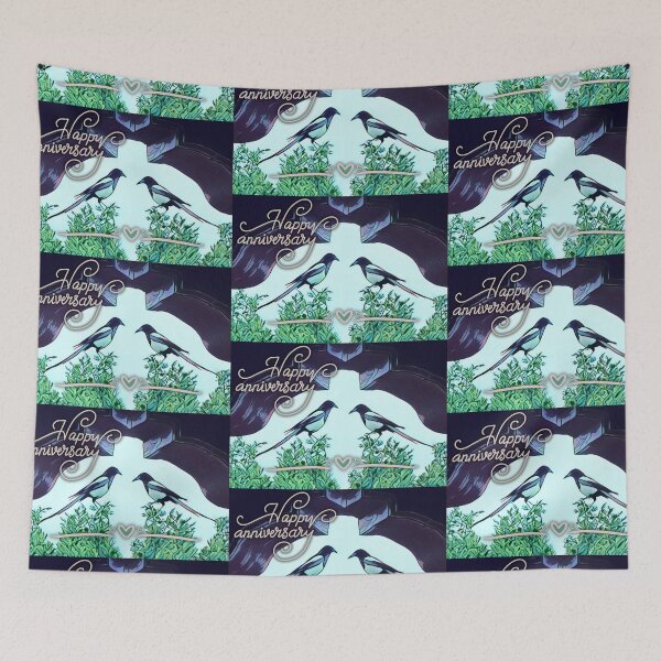 Item preview, Anniversary Magpies  designed and sold by oh-bi-me.