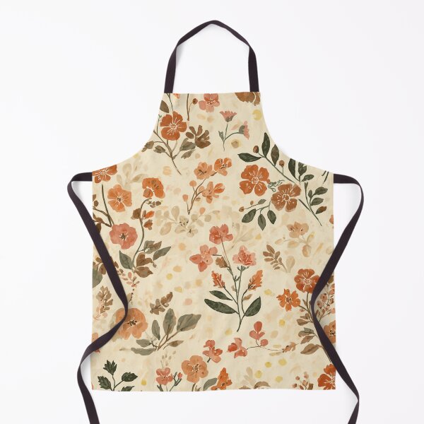 Item preview, Boho Orange Floral Pattern designed and sold by ArtDesignRemix.