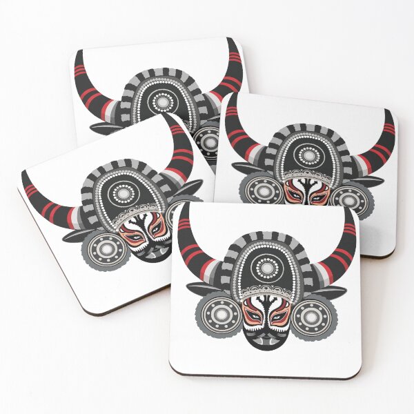 Item preview, Mythical Bull Mask T-shirt Art | Tribal Style | Minimal Cultural Design designed and sold by HumpandHorns.