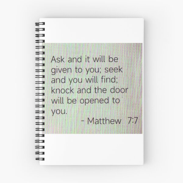 Item preview, Matthew 7:7 designed and sold by di-Vera-Rosati.