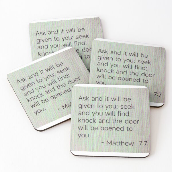 Item preview, Matthew 7:7 designed and sold by di-Vera-Rosati.