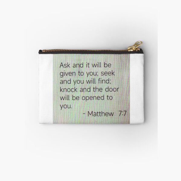 Item preview, Matthew 7:7 designed and sold by di-Vera-Rosati.