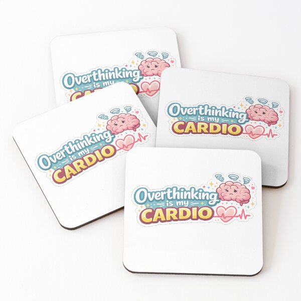 Item preview, Overthinking Is My Cardio Sticker designed and sold by StickoStore.