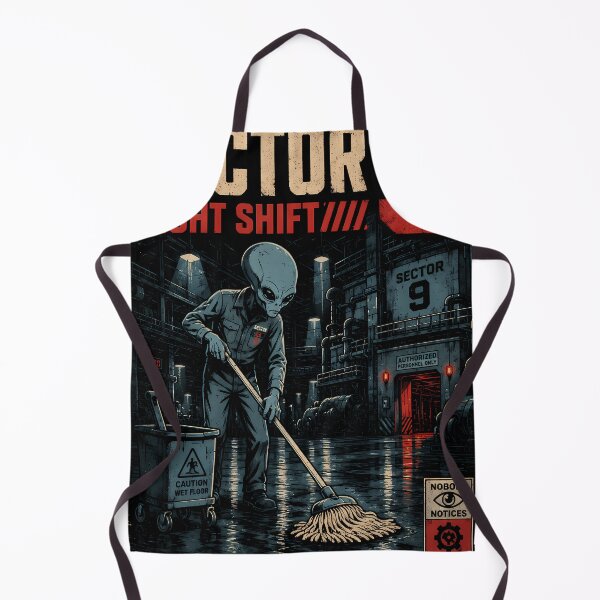 Item preview, Sector 9 Night Shift Alien Worker Poster designed and sold by Highwayman1975.
