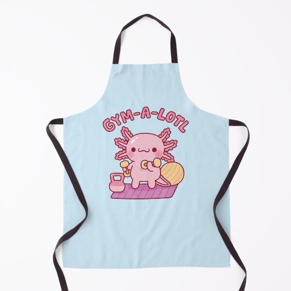 Item preview, Cute Gym-A-Lotl Axolotl Funny Fitness Pun designed and sold by rustydoodle.