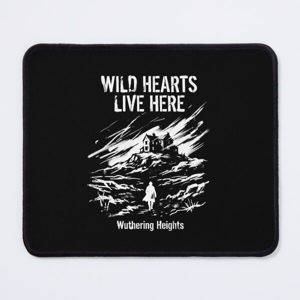 Item preview, Wild Hearts Live Here Wuthering Heights Gothic Book Stencil designed and sold by Fenay Designs.