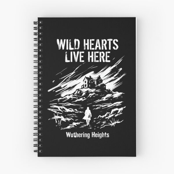 Item preview, Wild Hearts Live Here Wuthering Heights Gothic Book Stencil designed and sold by Fenay Designs.
