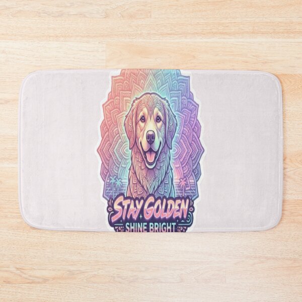 Item preview, Golden Retriever Mandala Sticker designed and sold by Chromatic Artistry.