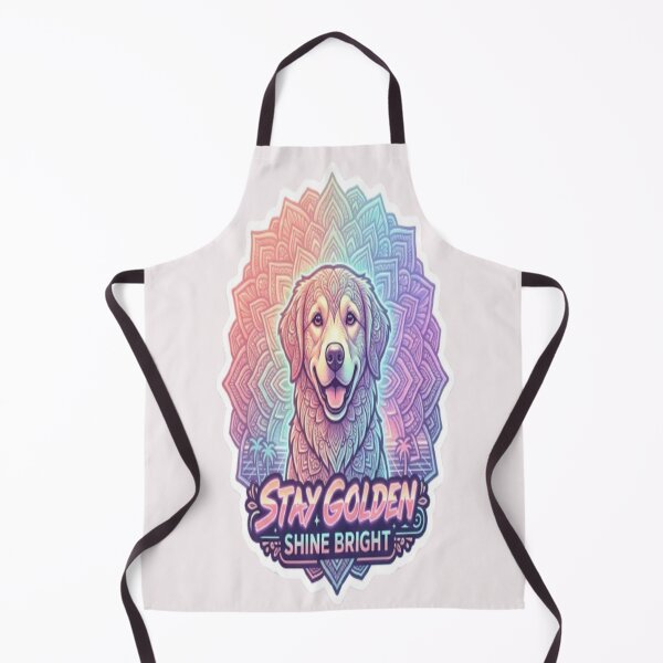 Item preview, Golden Retriever Mandala Sticker designed and sold by Chromatic Artistry.
