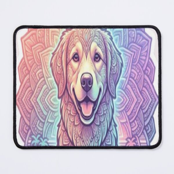 Item preview, Golden Retriever Mandala Sticker designed and sold by Chromatic Artistry.