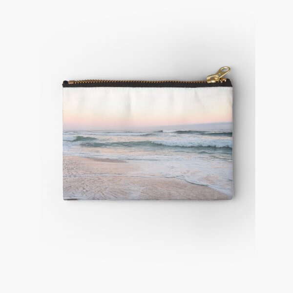 Item preview, Blush pink sunset at Praia da Adraga in Portugal - coastal summer photography designed and sold by Christa Stroo Photography.