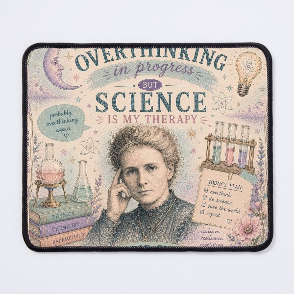Item preview, Science Is My Therapy - Marie Curie designed and sold by LuluLeb.