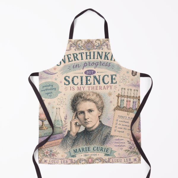 Item preview, Science Is My Therapy - Marie Curie designed and sold by LuluLeb.