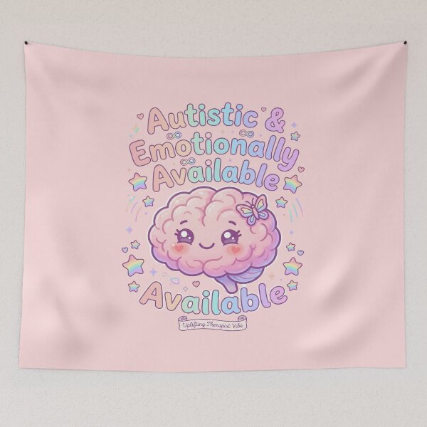 Item preview, Cute Autism Pride Therapist Design Emotionally Available LGBTQ Neurodivergent Counselor Gift designed and sold by Im-Ara.