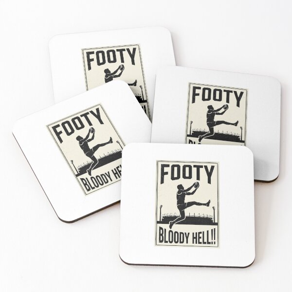 Item preview, Retro AFL Footy Poster - Vintage Specky Mark Aussie Rules Football designed and sold by CultureCourse.