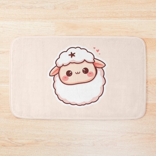 Item preview, Super Cute Kawaii Sheep – Soft Pastel Lamb Aesthetic Cartoon designed and sold by ABLAT_CREATIONS.