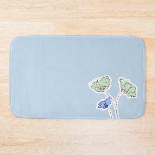 Item preview, Green Flowers, Blue Flowers designed and sold by KayJames Watercolours.