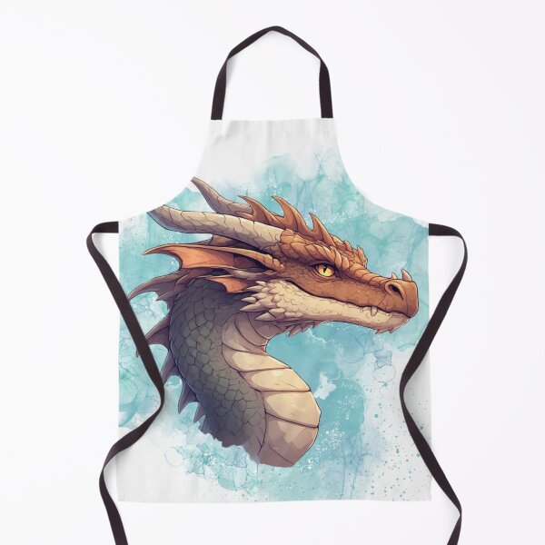 Item preview, Mystic Dragon Portrait with Watercolor Splash Fantasy Art designed and sold by Karolina’s Cozy Creations.