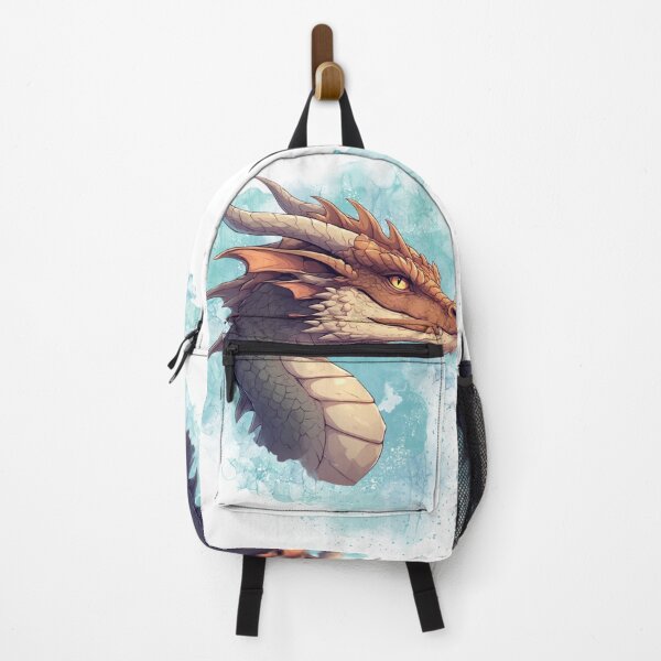 Item preview, Mystic Dragon Portrait with Watercolor Splash Fantasy Art designed and sold by Karolina’s Cozy Creations.