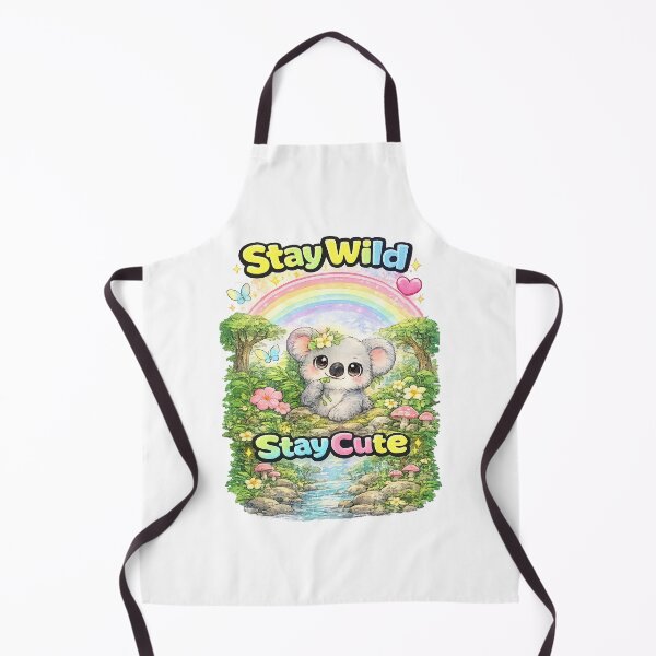 Item preview, Stay Wild Stay Cute Koala – Kawaii Baby Koala Rainbow Design designed and sold by Clothes With Smiling Animals Walt Gral.
